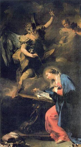 Giovanni Battista Pittoni Annunciation oil painting picture